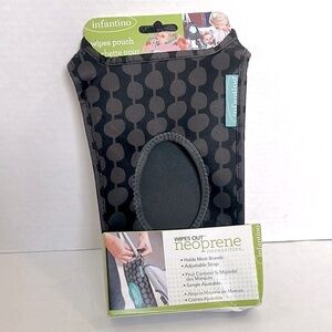 Infantino neoprene Black retro hanging wipe holder DOESN’T INCLUDE CASE